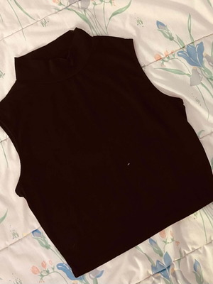Shein black sleeveless summer top, size M