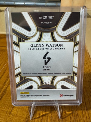 Glynn Watson Patch basketball card /55