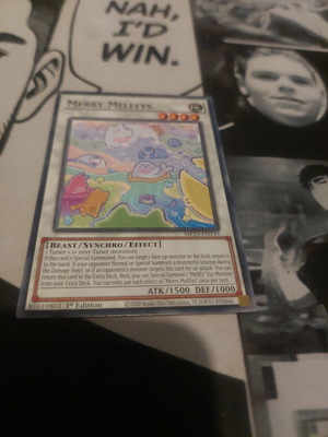 Merry Melffys Yu-Gi-Oh! card like new, 1st Edition Synchro monster