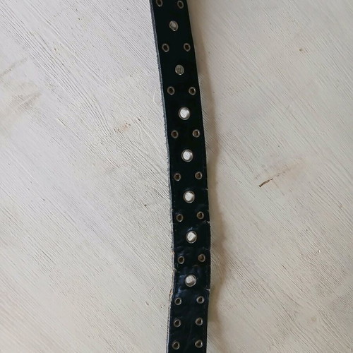Zara leather belt size 85 like new, black with silver decorations