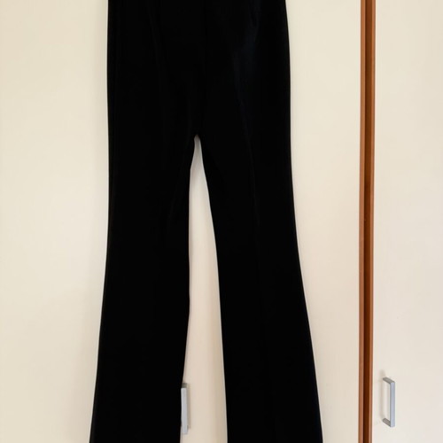 Zara stretch black flare trousers like new, size small