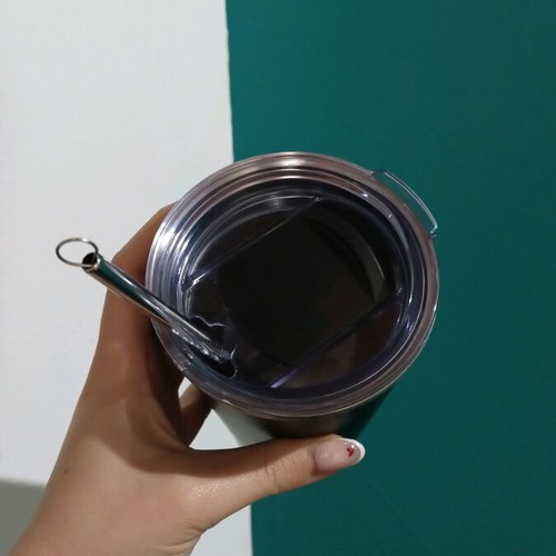 Stainless Steel Thermos New with Straw and Cleaning Brush