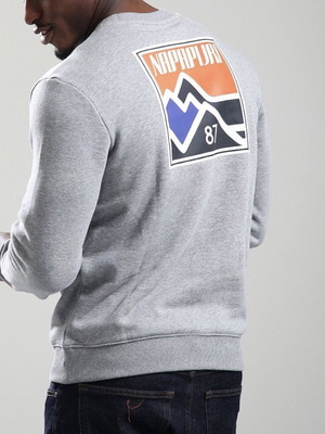 Napapijri B-Guide Crew Sweatshirt new, men's gray, M/L