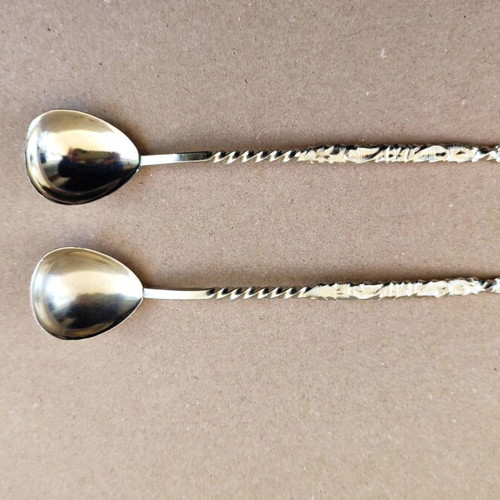 Vintage EPNS Cocktail Spoons set of 2, 18cm, like new