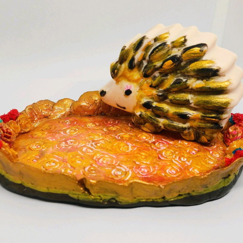 Handmade decorative aromatic soap hedgehog shape