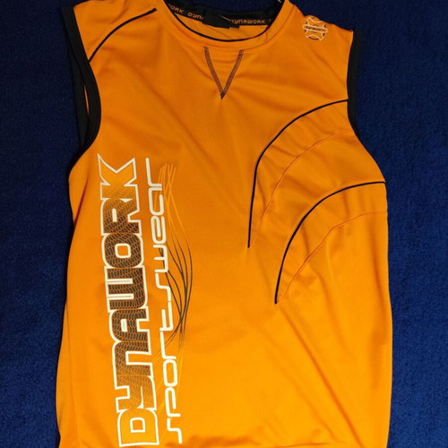 Dynamic men's sports sleeveless orange size L like new