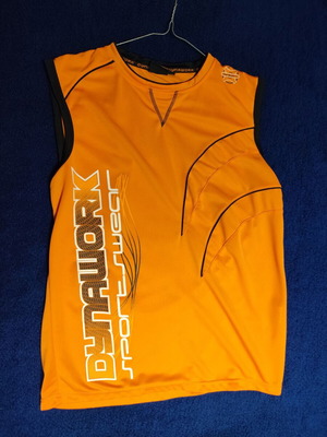 Dynamic men's sports sleeveless orange size L like new