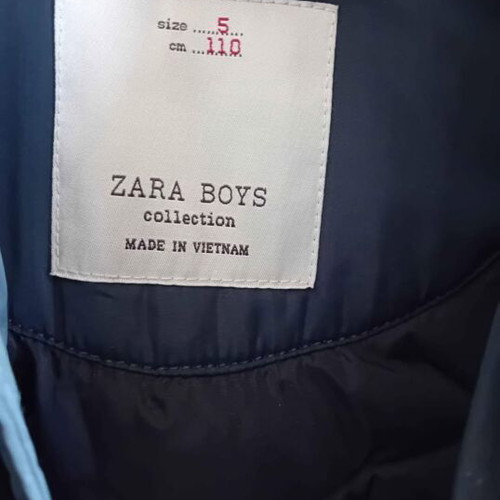 Zara kids jacket new, size 5 years, blue color