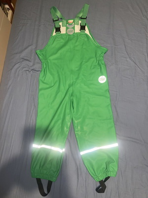 Lego Wear waterproof rain overalls, green