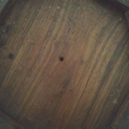Wooden carved wall decor used, also fits on a stand