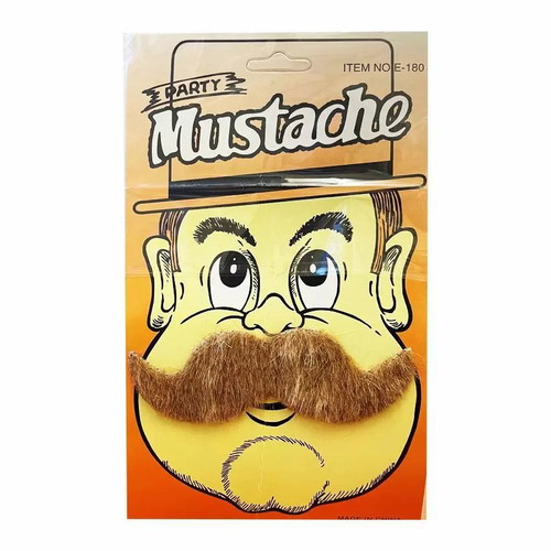 Carnival mustache new brown