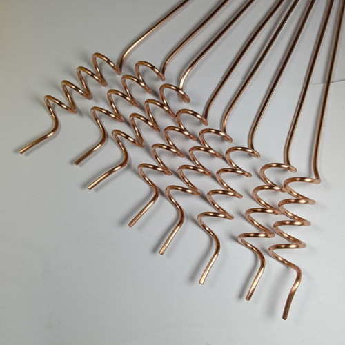 Copper spiral antennas pack of 8 for plant growth and electro-cultivation