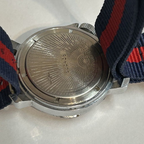 Vostok Cadet mechanical watch used, blue dial, NATO strap