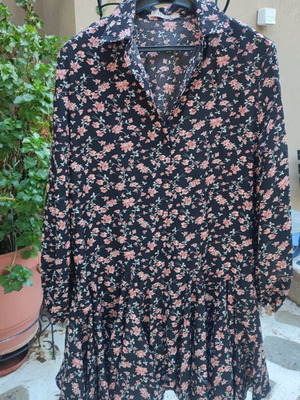 Floral semizie dress new one size