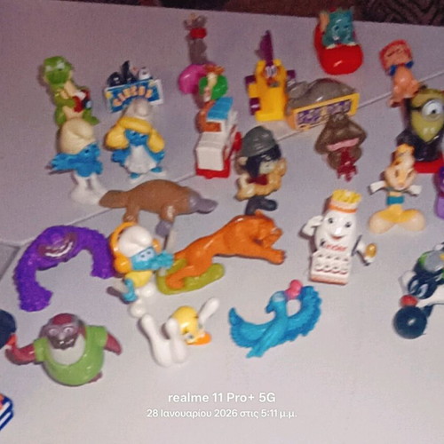 Various toys like new from Kinder surprise and others