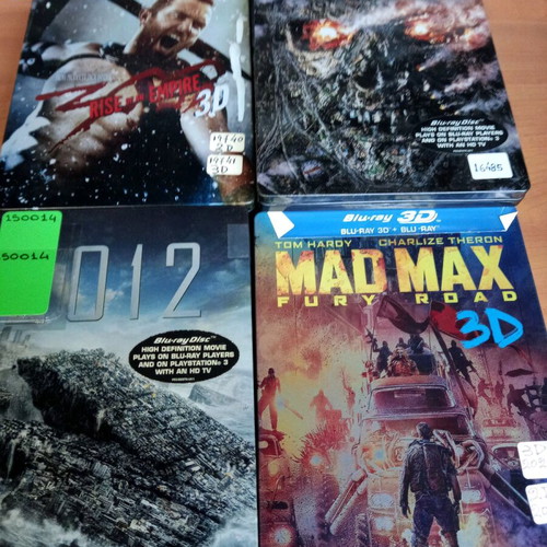 Metal DVD cases empty, pack of 12 pieces