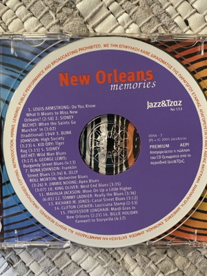 New Orleans Memories CD μεταχειρισμένο, jazz