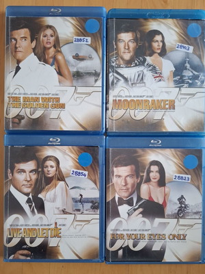 James Bond 007 Blu-ray collection of 4 movies with Greek and Bulgarian subtitles, like new