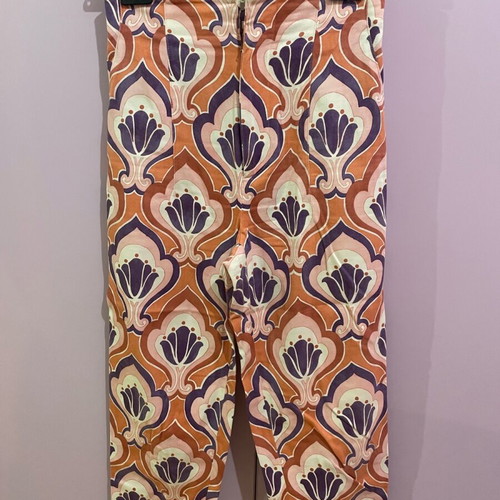 Zara high-waisted chino pants like new, multicolor pink-purple