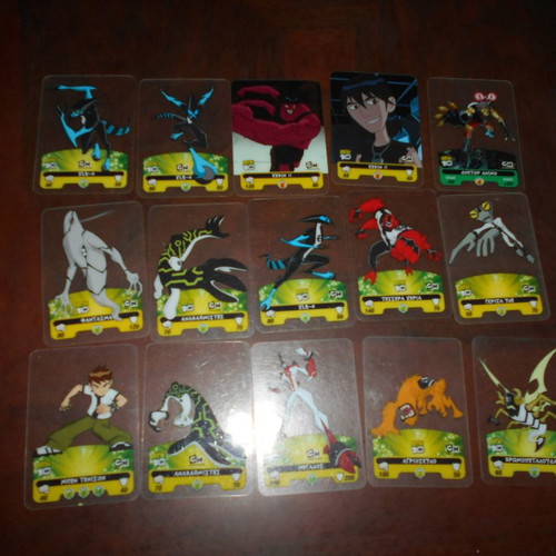 Ben 48 single plastic cards used 9x6.5cm