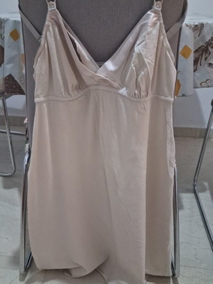 Oysho maternity nightdress, size Large, beige