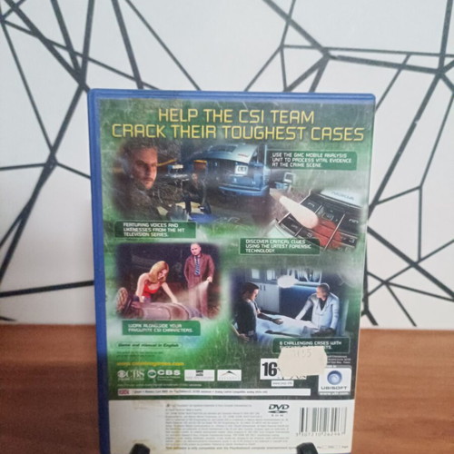 CSI PlayStation 2 game used with manual