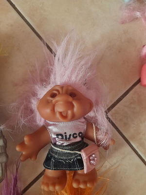 Troll doll Disco Girl vintage, like new, DAM 1986