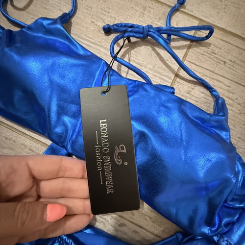 Metallic bikini set new, blue, size M