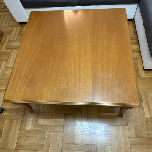 Wooden coffee table, solid wood, 90x90x47 cm