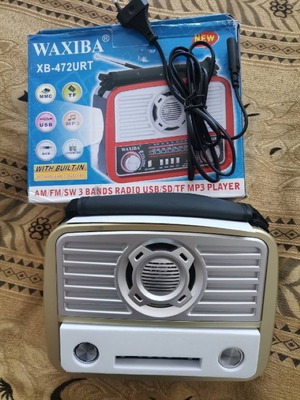 Waxiba XB-1061URT Radio new, portable rechargeable with flashlight and MP3