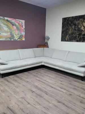 Dieter Knoll ZE-EM20075 corner sofa gray-beige fabric new