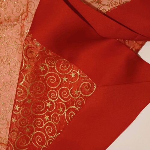 Christmas table linens new, set of 3 square tablecloths