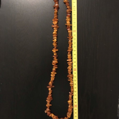 Amber necklace used, Russia