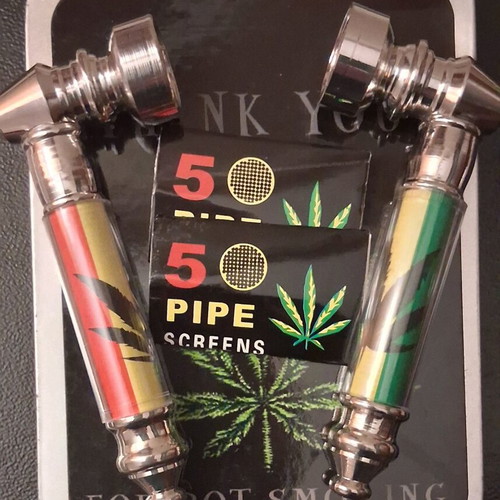 Metal pipes new unused with papers and metal box