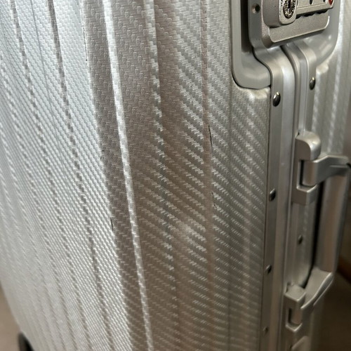 MVST Aluminum Suitcase used, premium travel luggage