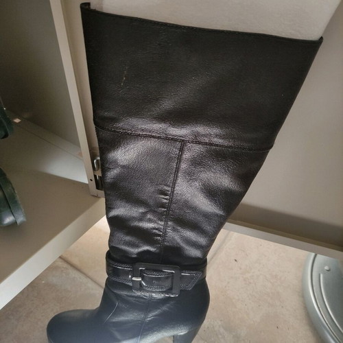 Miss Sixty leather boots like new, black, size 38