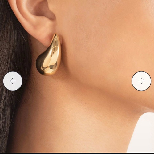 Drop earrings new, gold tone