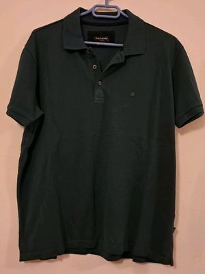 Guy Laroche short-sleeve shirt dark green like new, size L