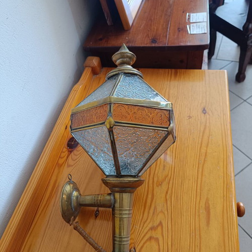 Vintage brass wall light