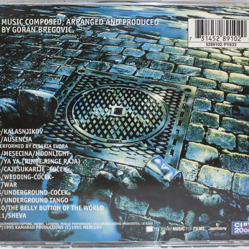 Goran Bregovic Music Inspired And Taken From Underground CD like new, album