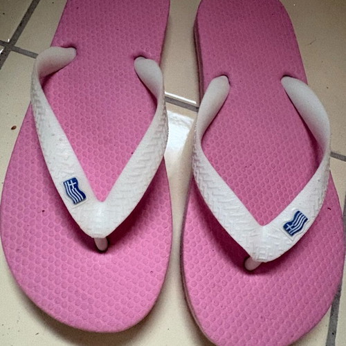 Pink flip-flops new for girls size 35-36