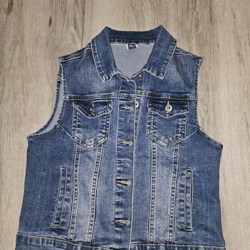 Women's denim vest small like new
