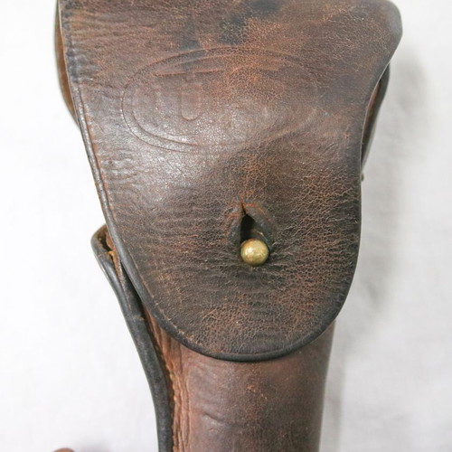 WW2 U.S Army brown holster for Colt M 1911 pistol used