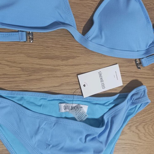 Bikini Set Rib new, blue, size M/L