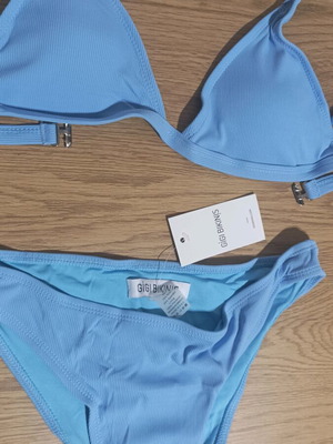 Bikini Set Rib new, blue, size M/L