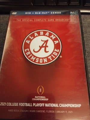 Alabama Crimson Tide 2021 College Football Playoff National Championship DVD + Blu-ray like new