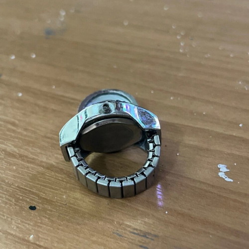 Vintage mini watch ring silver like new