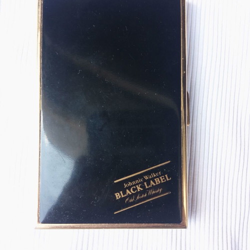 Johnnie Walker Black Label collectible cigarette case like new