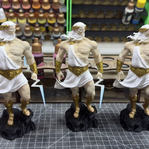 Zeus figure 17cm PLA 3D printed