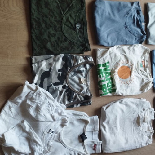 Men's T-shirts pack of 10 size S used, cotton, brands Zara H&M XYDE Roly